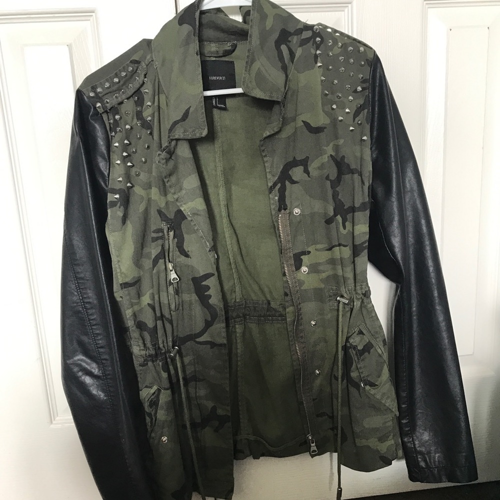 Camo Jacket with Spikes